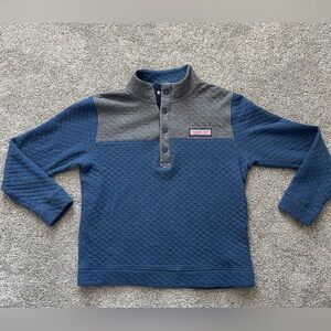 Vineyard Vines The Shep Shirt Quilted Quarter Button Pullover